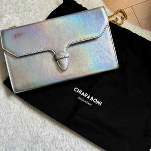 Chiara Boni Arianna Iridescent Leather Handbag